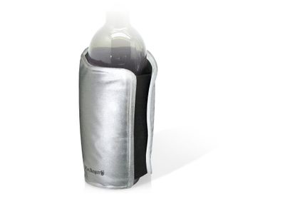 Flessenkoeler M zilver met elastische band